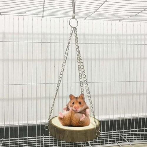 Arrival Parrot Chain Springboard Toys Hamster Swing Wooden Toys Bird Mouse Hammock Small Pet Platform Hanging Shaker for pet