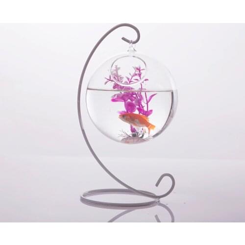 Hanging Ball Shape Glass Flower Planter Hydroponic Vase ContainersMini Fish Tank