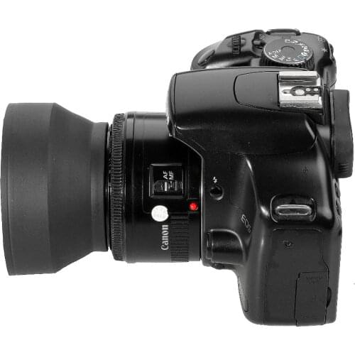 Rubber Camera Lens Hood 49mm 52mm 55mm 58mm 62mm 67mm 72mm 77mm 82mm Wide Angle/Standard/Telephoto for Nikon Canon DSLR