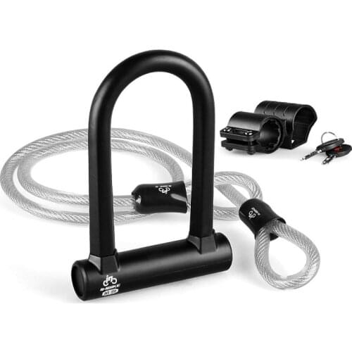 Waterproof Bicycle Anti Theft Stainless Steel Motorcycle Lock Bike Vehicle U Lock MTB Cycling Accessories Candado Bicicleta