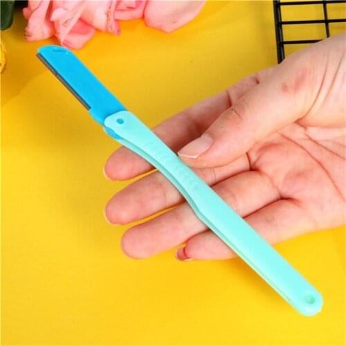 1PCS Eyebrow Trimmer Portable Sharp Razor Shaver Eye Brow Shaper Shaping Makeup Tool Scissors Facial Hair Remover