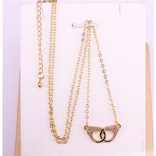 10PCS, 18*9MM, Clear Cubic Zirconia Clasp Pendant CZ Micro pave Charm necklace Women Jewelry