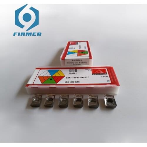 10pcs Milling Cutter LDFT150408FR-27P H216T CNC for PE04 Indexable Square Shoulder End Face Milling Cutter