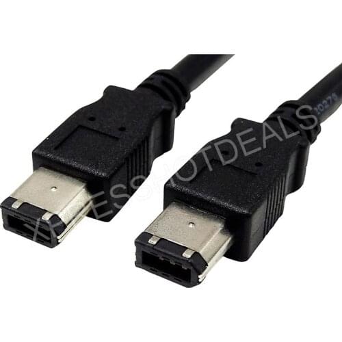 6 PIN to 6 PIN IEEE 1394 A Firewire 400 1394A Cable For PC DV MAC 6FT