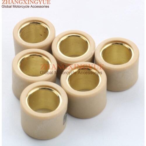 6PC Variator Weights Round 21 x 17mm 13g for APRILIA 125 Atlantic Scarabeo Light Sport City Cube Sr Max 125 Sport City 200 250