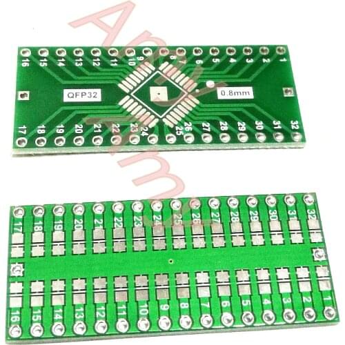 100pcs/lot QFP32 turn DIP32 TQFP LQFP EQFP adapter plate 0.8mm pitch decoupling filter