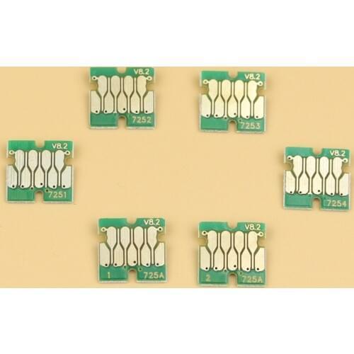 Free shipping newest version F2000 chips for Epson Surecolor F2100 F2000 chips T7251-T725A BK C M Y White, White