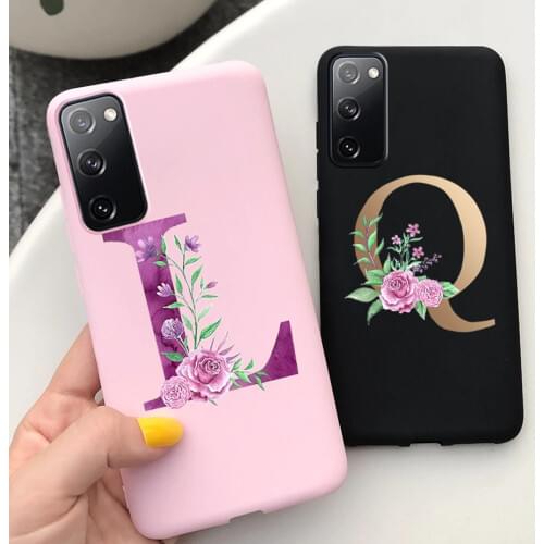 Cute Letters Case For Samsung Galaxy S20 FE Case S20FE Soft Silicone Soft Cover For Samsung S20 Fan Edition S20 Lite Phone Cases