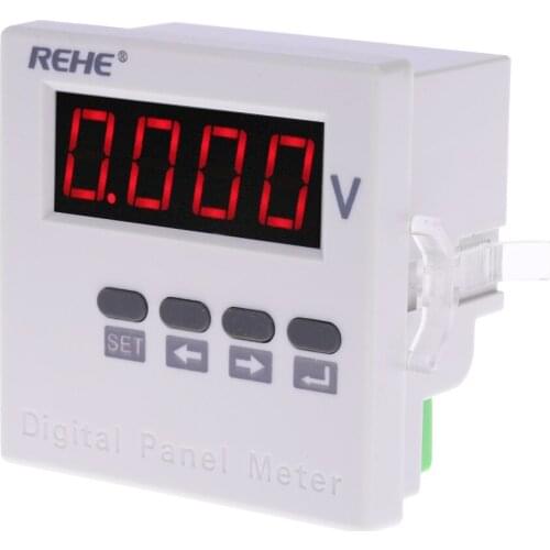 High accuracy Voltmeter Digital AC Voltage Meter Single Phase Voltage Ratio Programmable voltimetro AC500V AC220V tester 71*71mm