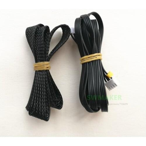 Creality CR-10 / Ender-3 3D Printer dual Z axis stepper motor cable wire with 10mm Dia Braided Cable Sleeve