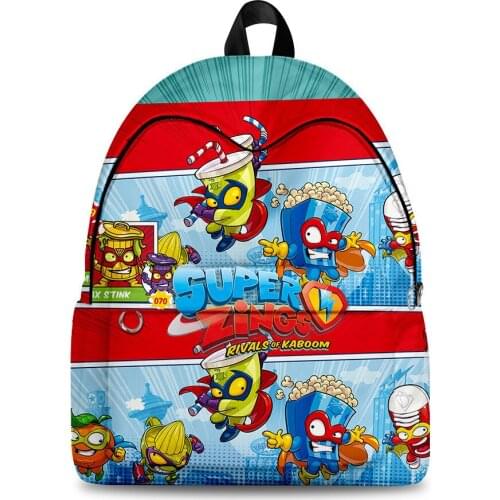 Kids Game Super Zings Series Backpack Child Superzings Primary School Bag Gift Rucksack Backpack