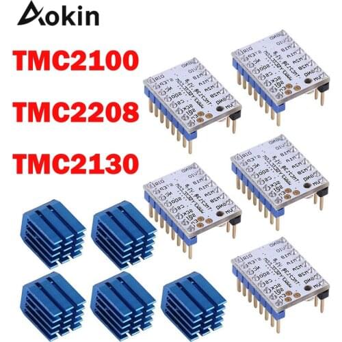 5PCS TMC2100 V1.3 TMC2130 V1.0 V1.1 TMC2208 StepStick Stepper Motor Driver Silent Change Protection for 3d Printer Parts