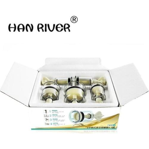 HANRIVER High quality Chinese Health care Medical Vacuum Body Cupping glass Therapy Cups Massage,body relaxation healthy mess