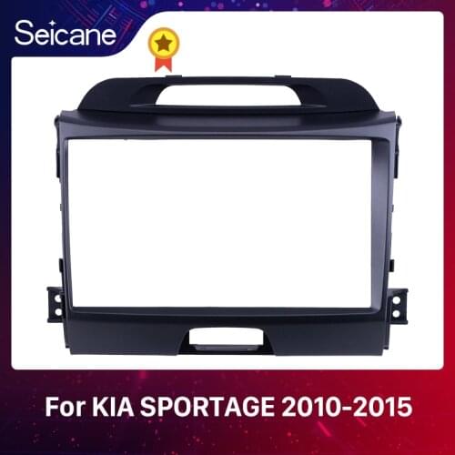 Seicane 9 inch Fascia Panel Trim Frame Installation Kit for 2010 2011 2012 2013 2014 2015 KIA SPORTAGE OEM Style