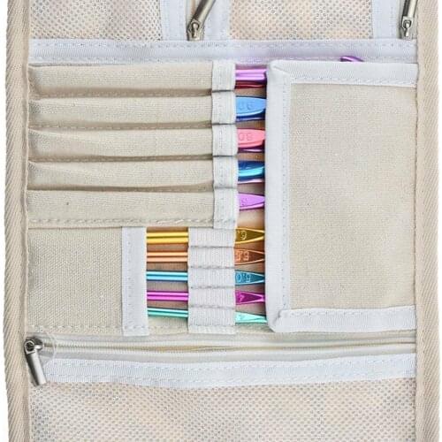 Hot Owl Crochet Hook Case Needle Holder Storage Organizer Roll Bag Knitting Accessories Crochet Bag Storage Bags For DIY NW