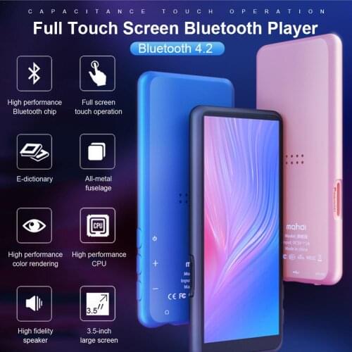 M9 Full Screen Mp4 Full Touch Screen Full Video English Dictionary Long Standby MP5 Student MP3 With Bluetooth HIFI Music Sound