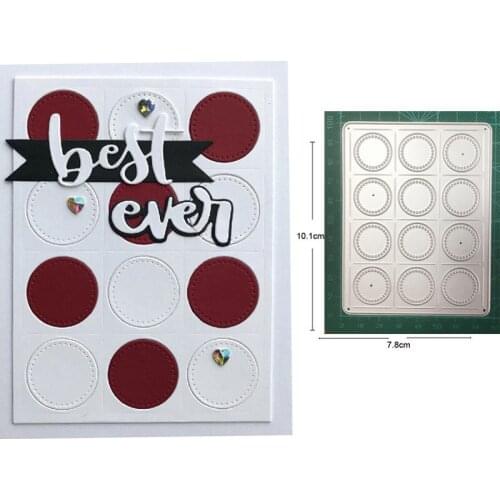 Metal cutting dies cut die mold Circle Background Frame Decoration Scrapbook paper craft knife mould blade punch stencils dies