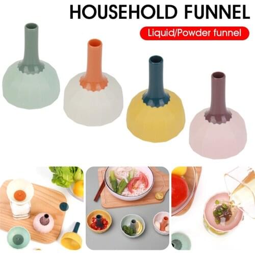 Mini Multi-functional Kitchen Funnel For Filling Bottles Funnel With Strainer Liquid Fluid Powder Transfer Kitchen Tool Gadget