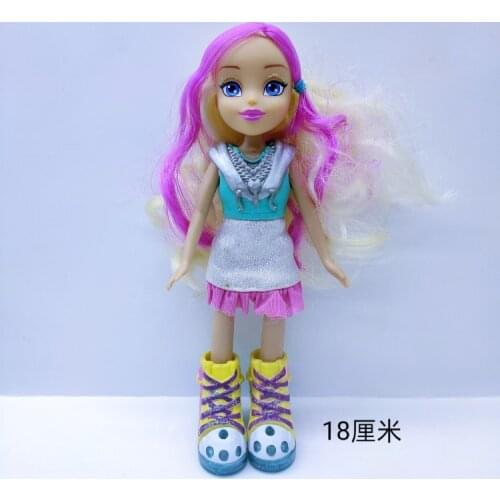 18cm fashion girl doll childrens play house toy hair transplant doll shoesshine birthday gift collection