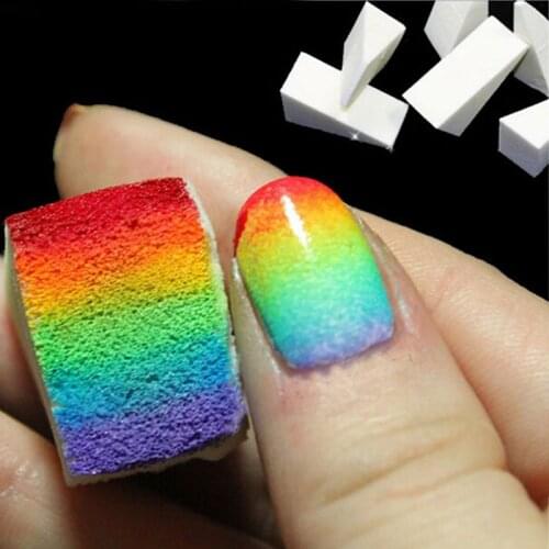 16PCS Gradient Sponges Nails Buffer Files Color Change UV Gel Nail Polish Equipment Manicure Tool Sets Kits