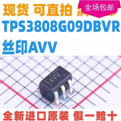 New 10pcs/lot TPS3808G09DBVR AVV TPS3808G09 SOT23-6