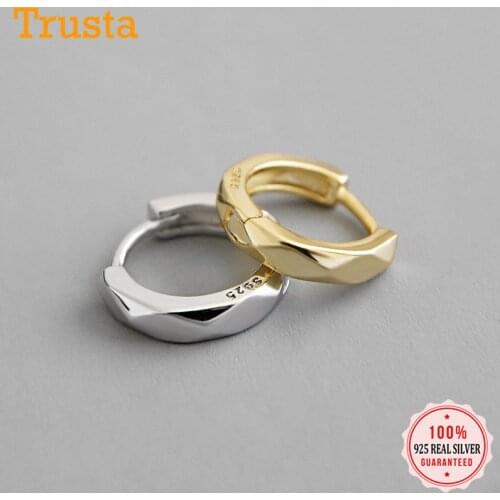 Trusta Girls Clip Earrings 100% 925 Sterling Silver Ear Cuff Clip on Earrings For Women Girl Jewelry DS007
