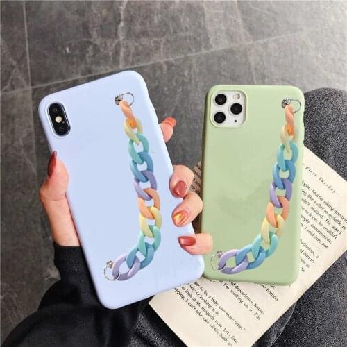 3D Cute Candy Wristband Phone Case For Huawei P30 Lite P20 P40 P Smart 2020 P9 Lite Y5P Y6P Y9S Y7 Y9 Prime 2019 Silicone Cover