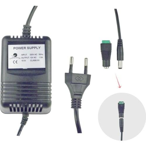 CHANCS MOTOR AC-AC power adapter Input 220V Output 12V AC 1.5A Power Supply Adapter Transformer