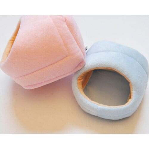 Lovely Rats Hamster Winter Warm Fleece Hanging Cage Hammock Cute House With Bed Mat For Small Furry Animals 2019 Dropshipping