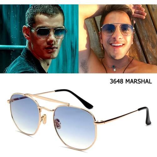 JackJad 2020 Fashion Polygon Metal Style 3648 MARSHAL Sunglasses Unisex Vintage Classic Brand Design Sun Glasses Oculos De Sol
