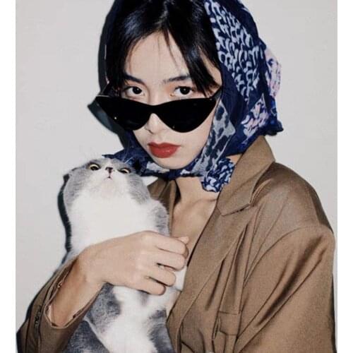 2021 Summer Vintage Sunglasses Small Cat Eye Frame Okulary UV400 Shades Fashion Tourism Eyewear Outdoor Protection Sun Glasses