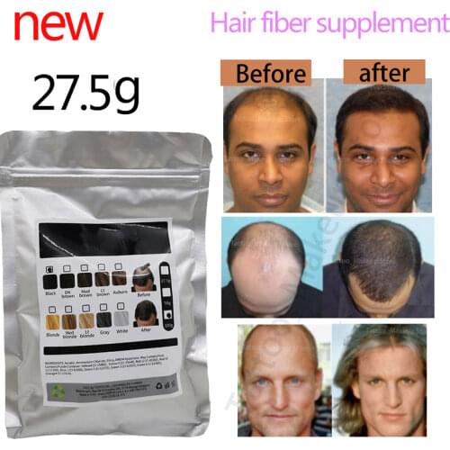 27.5 Hair Fibers Keratin Thickening Spray Building Fibers Bag Loss Products Instant Wig Regrowth Powders Refill Bag Repeated Use