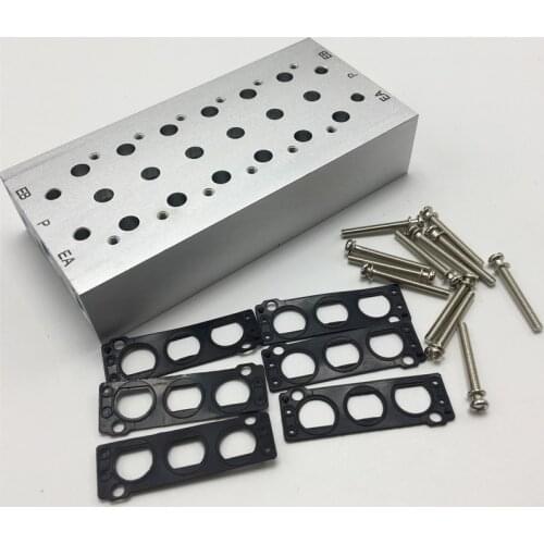 SS5Y5-20-06 SS5Y5-20-07 SS5Y5-20-08 SS5Y5-20-09 manifold solenoidvalve base SY5000 series solenoid valve junction plate