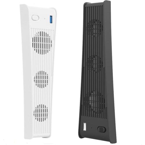 For PS5 USB Cooler with 3 Cooling Fans for PlayStation 5 / 5 Digital Edition Game Console Accessories 4000RPM Fan Cooler for PS5