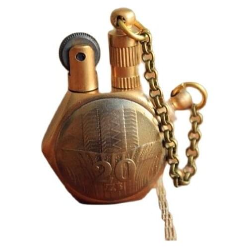 Vintage Handmade Brass Gasoline Lighter Cigarette Lighter Gift