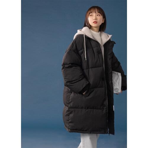 Autumn and winter womens warm down cotton jacket 2021 new style hooded casual wear quality fashion winter parka jacket women