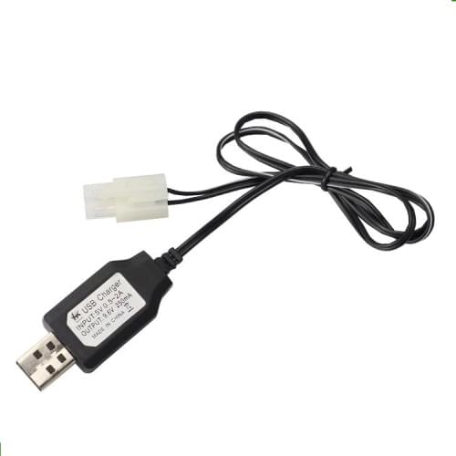 YUKALA 2pcs 9.6V Ni-CD/Ni-MH rechargeable battery USB charger/USB charging cable with KET-2P Plug