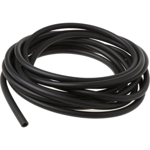 4mm Silicone Vacuum Tube Hose Silicon Tubing High Temperature 16.4ft 5M BLACK