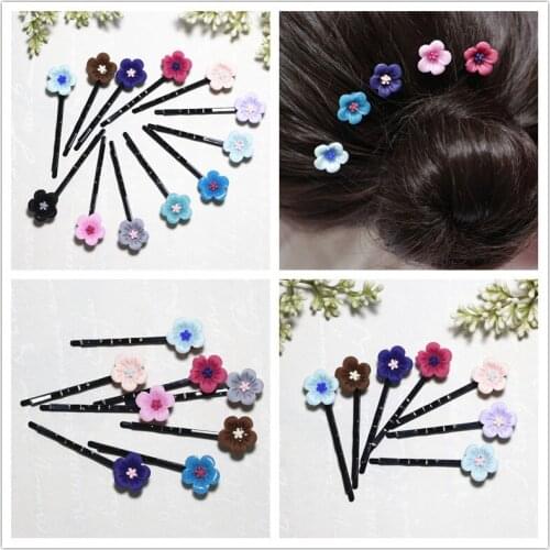 50 New Popular Lady Girls kids Women Little plum Hair Accessories cute children Hair Clips Bridal Hairpins Accessories headwear