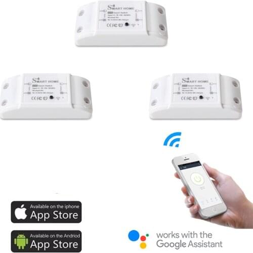 Smart Home Wifi Wireless Remote Switch Breaker Domotica LED Light Controller Module Alexa Google Assistant Do Home APP