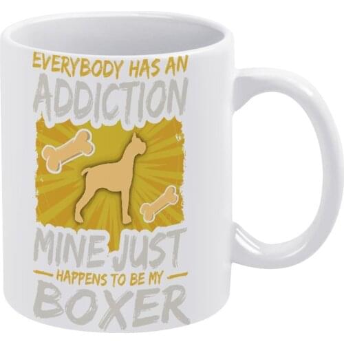 Boxer Dog Mug Pottery Espresso Mug Wholesale Fun Cups