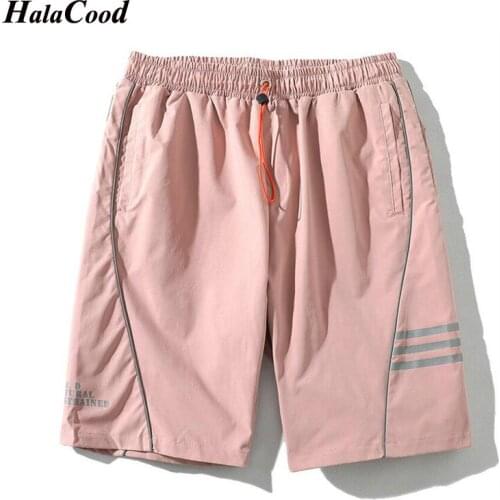 HALACOOD New Men Shorts Summer Fashion Casual Brand Boardshorts Comfortable Plus Size Fitness Men Bodybuilding Breathable Shorts