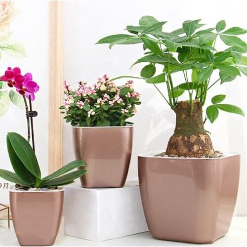 Lazy Flower Pot Automatic Water Absorption for Plant Home Garden Decoration GQ