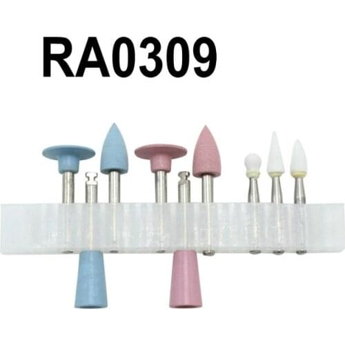 Dental composite polishing stone kits RA0309 / HP0312 assorted Dental Prophy stone coloring material instrument