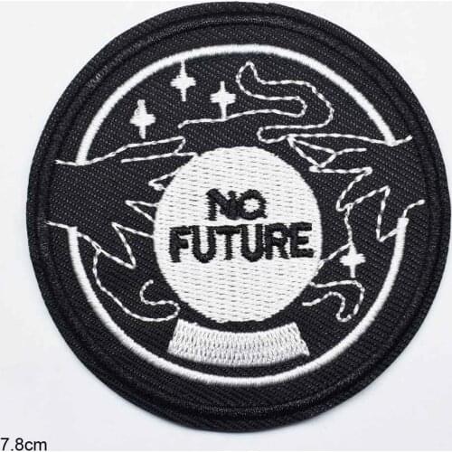 No Future Loser Iron on Full Embroidered Cloth Patch For Girls Boys Clothes Stickers Apparel Garment Accessories