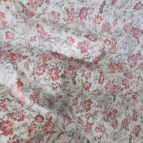 New 160cm Rose Floral Fabric 100% cotton Fabric Flower Textile Clothing for Patchwork Fabric tecidos 5 meters