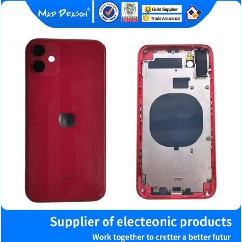 NEW RED Glass cover For Apple 11 Cellular phone For iPhone 11 Cellular phone Red glass cover Back cover Original Assembly