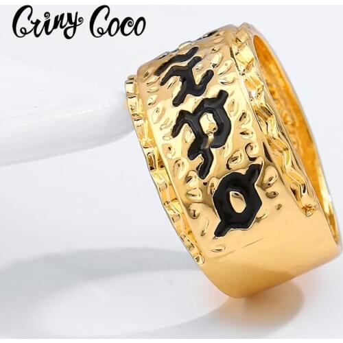 Cring Coco Original Design Ring for Women Ladies Accessories Fashion Geometric Hawaiian Finger Rings Valentines Day Gifts 2020