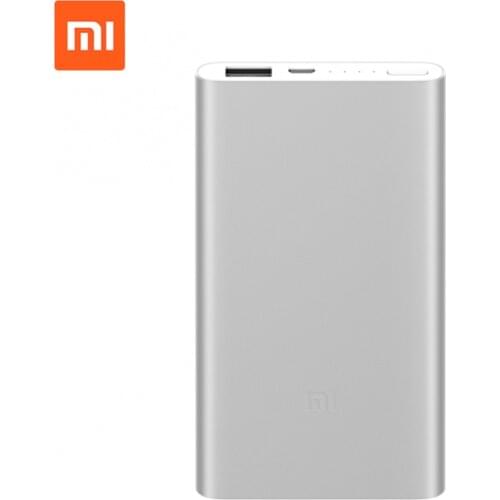 Original Xiaomi Mi 5000mAh Power Bank 2 Portable Charger Slim 5000mAh Power Bank External Battery Pack for iPhone Samsung Huawei