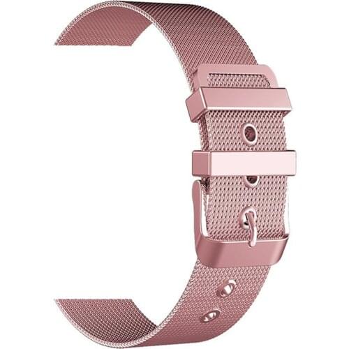 20mm Watchband Rose Pink Stainless Steel For Xiaomi Huami Amazfit GTR 42mm Strap Wrist Band Metal Magnetic Closure Watchband